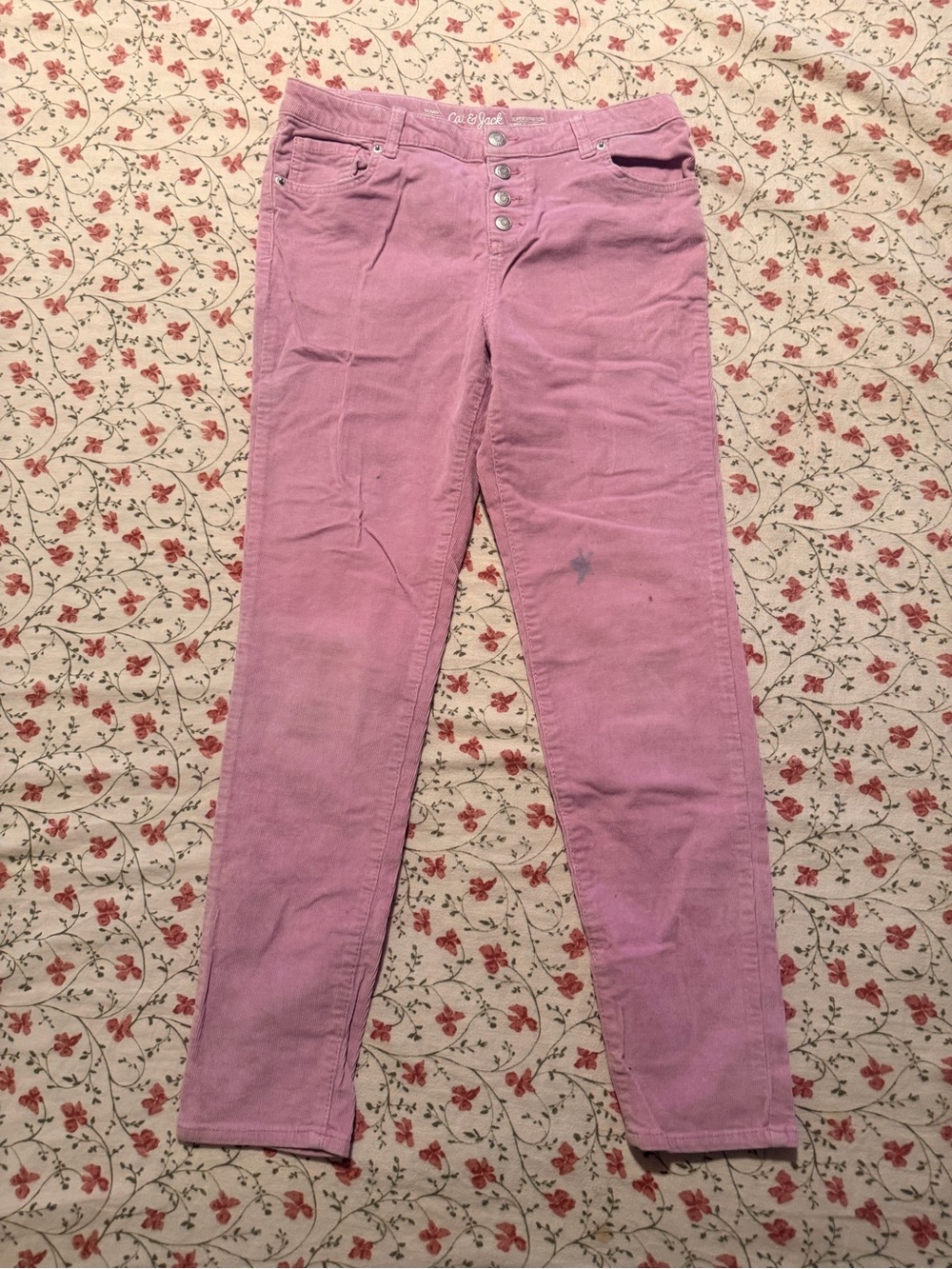Cat & Jack Mauve-Pink Corduroy Skinny Jeans